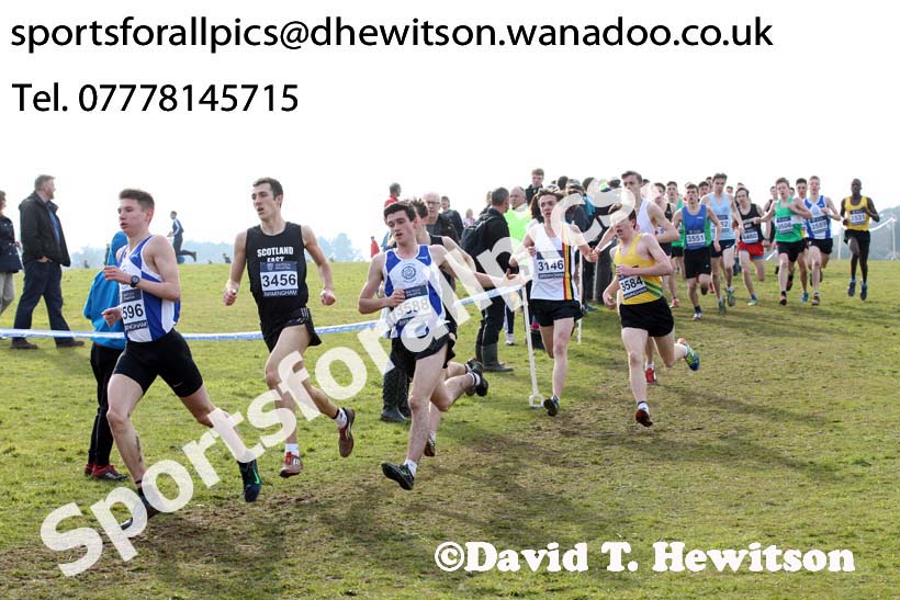 Mens under-17s 2016 Inter Counties Cross Country Champs. and Cross Challenge Final, Cofton Park, Birmingham. Photo: David T. Hewitson/Sports for All Pics